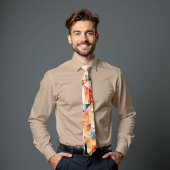 フレア太陽の抽象芸術アートタイ ネクタイ