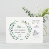 フレア離れーズパーティの招待状クラフト素朴アート 招待状 (スタンド正面)