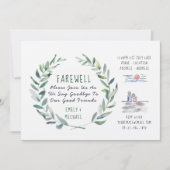 フレア離れーズパーティの招待状クラフト素朴アート 招待状 (正面)