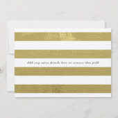 フレア離れーズパーティの招待状クラフト素朴アート 招待状 (裏面)