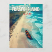 フレイザーアイランドカリアトラベルアートヴィンテージ ポストカード (正面)