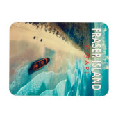 フレイザーアイランドカリアトラベルアートヴィンテージ マグネット (横)