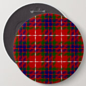 フレイザータータンチェック赤緑青紫色のプライド 缶バッジ (正面&裏面)