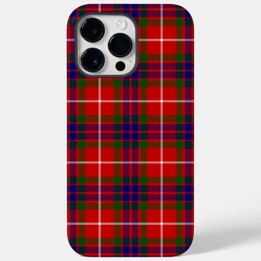 フレイザータータンチェック赤緑青紫色のプライド Case-Mate iPhoneケース (裏面)
