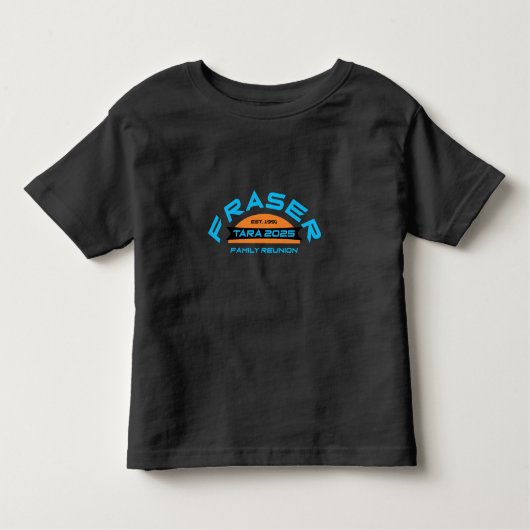 フレイザーファミリー懇親会2025デザイン14 ToddlerTShirt トドラーTシャツ (正面)