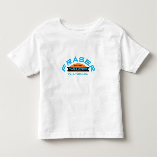 フレイザーファミリー懇親会2025デザイン15 ToddlerTShirt トドラーTシャツ (正面)