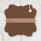フレイザーレッド風化オリジナルスコットランドタータンチェック フェイバータグ (裏面)