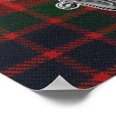 フレイザーロバットタータンチェック&バッジ ポスター (角)