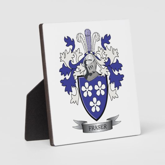 フレイザー家紋コート・オブ・アームズ フォトプラーク (正面)