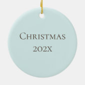 フレイザー島の緯度と経パーソナライズされた度 セラミックオーナメント (裏面)