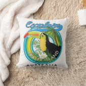 フレイザー島オーストラリア探査ロゴ クッション (ブランケット)