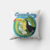 フレイザー島オーストラリア探査ロゴ クッション (裏面)