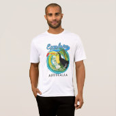フレイザー島オーストラリア探検ロゴ Tシャツ (正面フル)