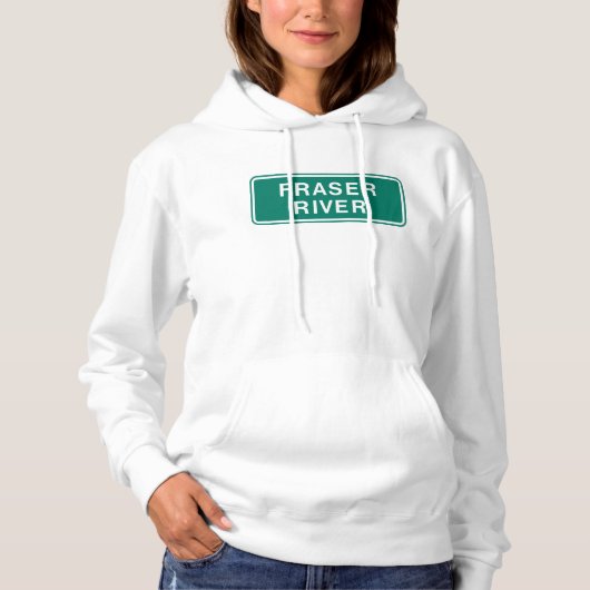 フレイザー川ハイウェイサイン英国コロンビアカナダ パーカ (正面)