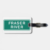 フレイザー川ハイウェイサイン英国コロンビアカナダ ラゲッジタグ (裏面横)