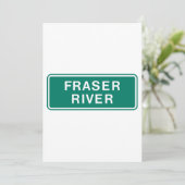 フレイザー川ハイウェイサイン英国コロンビアカナダ 招待状 (スタンド正面)