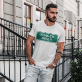 フレイザー川ハイウェイサイン英国コロンビアカナダ Tシャツ