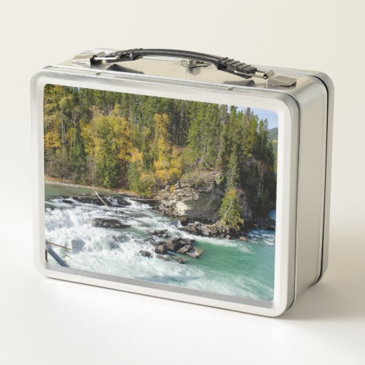 フレイザー川、カナダ風景写真 メタルランチボックス (裏面)