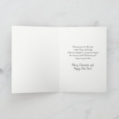 フレイザー狩り古代タータンチェックブラザークリスマス シーズンカード (内部)