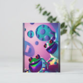 フレイトケージゲージファンタジーカエル ポストカード (スタンド正面)