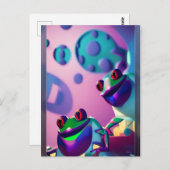 フレイトケージゲージファンタジーカエル ポストカード (正面/裏面)