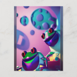 フレイトケージゲージファンタジーカエル ポストカード