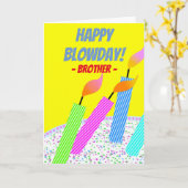 フレイムのブラザーホールのためのハッピーブロデイ誕生日 カード (黄色い花)