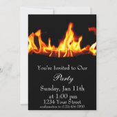 フレイムオンファイアパーティー招待状 招待状 (正面)