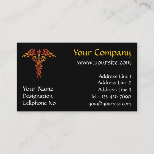 フレイムカドゥセウス 名刺 (正面)