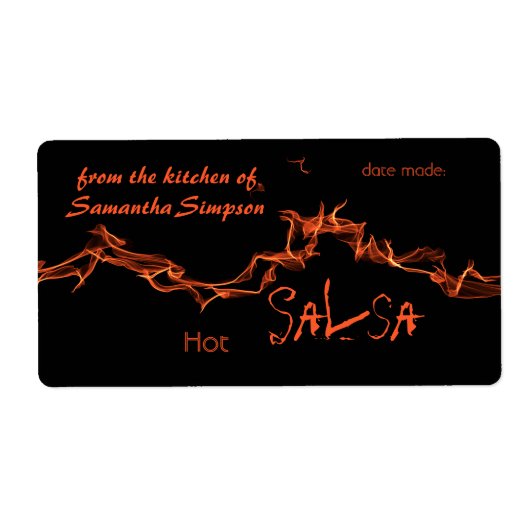 フレイムスカスタムキャニング ラベル (正面)