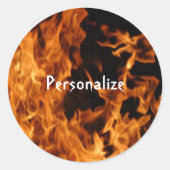 フレイムステッカー ラウンドシール (正面)