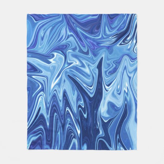 フレイムス絵画抽象芸術 |最高の抽象芸術ウォールアート フリースブランケット (正面)