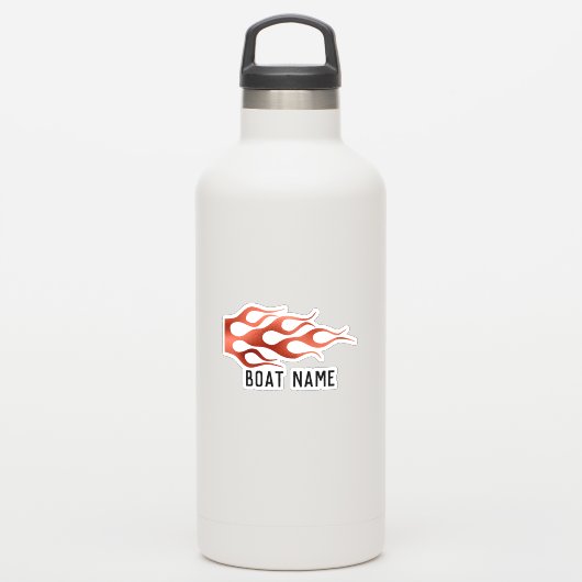 フレイムファイアボート名キャプテンレイク シール (ウォーターボトル)