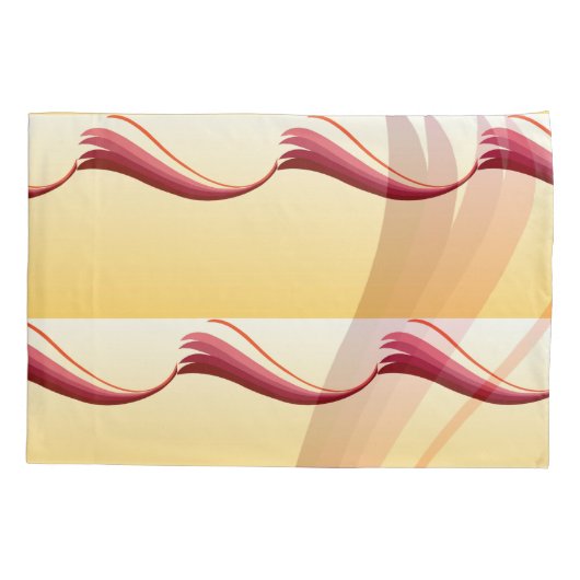 フレイムリリー可逆模様 枕カバー (裏面)