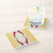 フレイムリリー ガラスコースター (アングル)