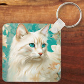 フレイムリンクスポイントシャムポートレートアート キーホルダー (裏面)