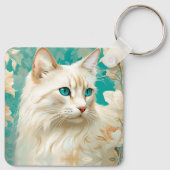 フレイムリンクスポイントシャムポートレートアート キーホルダー (裏面)