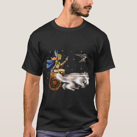 フレイヤ 北欧神話の女神 Tシャツ (正面)