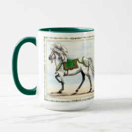 フレイヨル アイスランドの馬 クリスマス マグカップ
