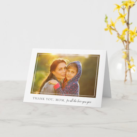 フレエレガントーム写真母の日のカード カード (黄色い花)