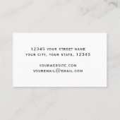 フレカッコいいームレッドオレンジ男らし黄 名刺 (裏面)