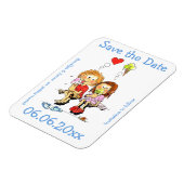 フレキおもしろいシブ磁石の日付を保存する マグネット (左側)