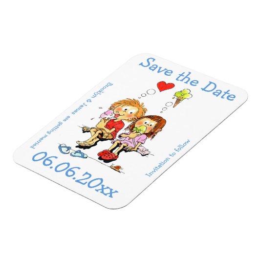 フレキおもしろいシブ磁石の日付を保存する マグネット (左側)