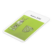 フレキシブルなフォトマグネット上の子供のアートワーク マグネット (左側)