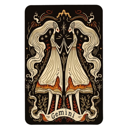 フレキシブルフォトマグネットジェミニシナ〔占星術の〕十二宮図アート マグネット (縦)