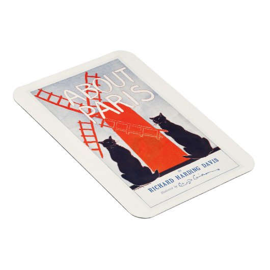 フレキシブルフォトマグネット:パリのヴィンテージポスターについて マグネット (右側)