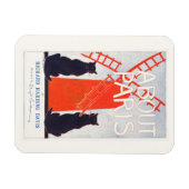 フレキシブルフォトマグネット:パリのヴィンテージポスターについて マグネット (横)