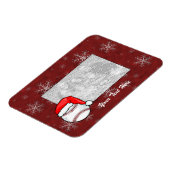 フレキシブルフォトマグネット – Santa Baseball マグネット (左側)