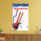 フレキシブルフライヤスプリトキインウッドスキープロモーション キャンバスプリント (インサイチュ (リビング))