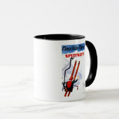 フレキシブルフライヤスプリトキインウッドスキープロモーション マグカップ (正面右)